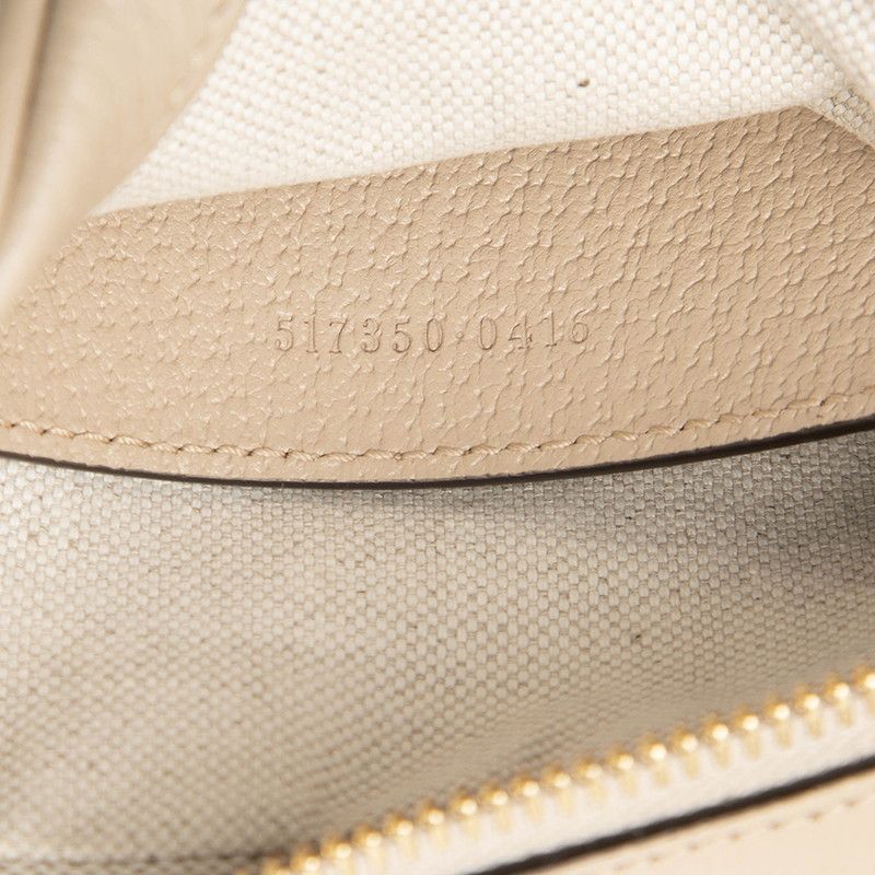 Gucci Ophidia GG Supreme Crossbody Mini Shoulder Bag Beige Leather