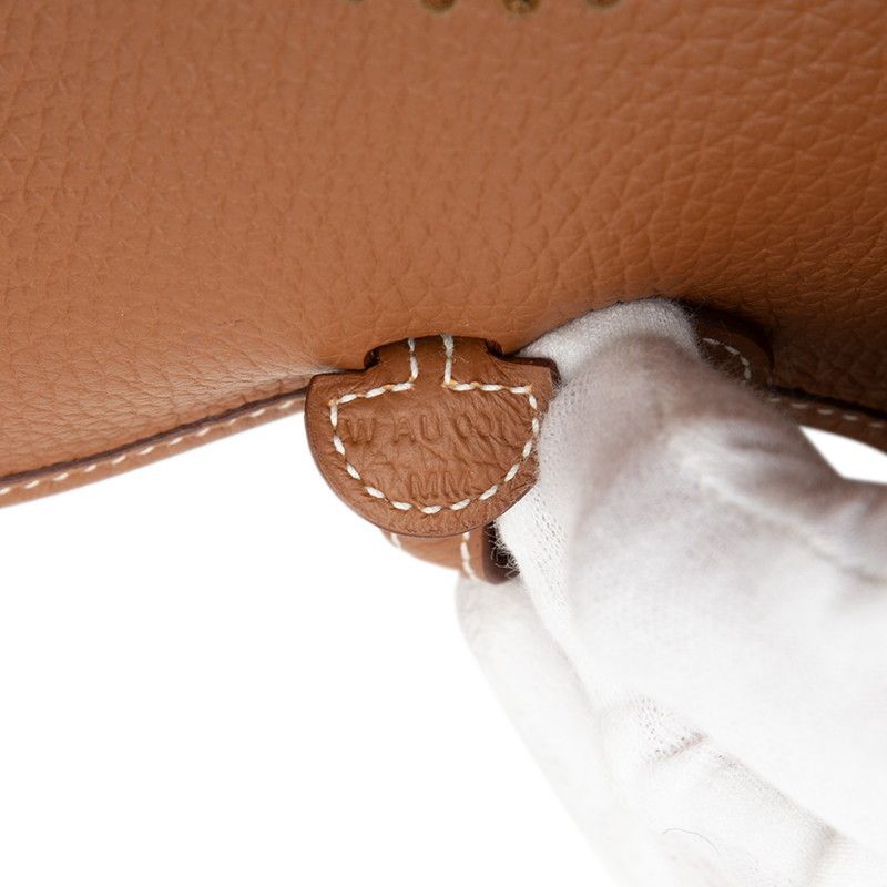 Hermes Evelyne 16 TPM Crossbody Shoulder Bag Brown Silver