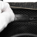 Dior Trotter Mini Handbag Cosmetic Pouch Black Canvas Leather