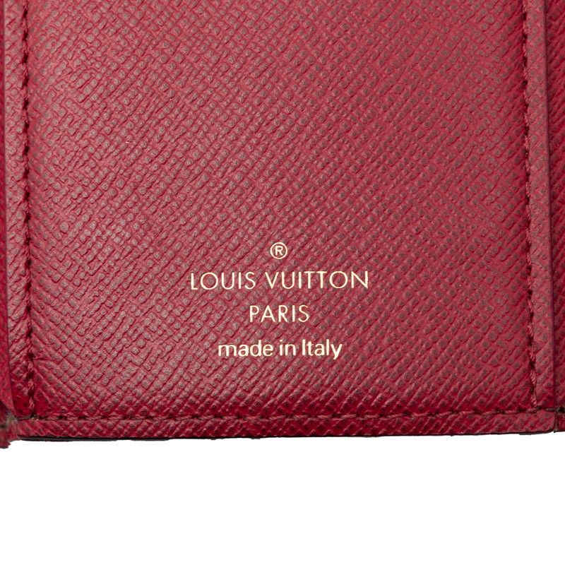 Louis Vuitton Monogram Portefeuille Victorine Brown Fuchsia Leather