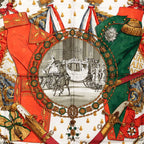 Hermes Carre 90 Napoleon Multicolor Silk Scarf