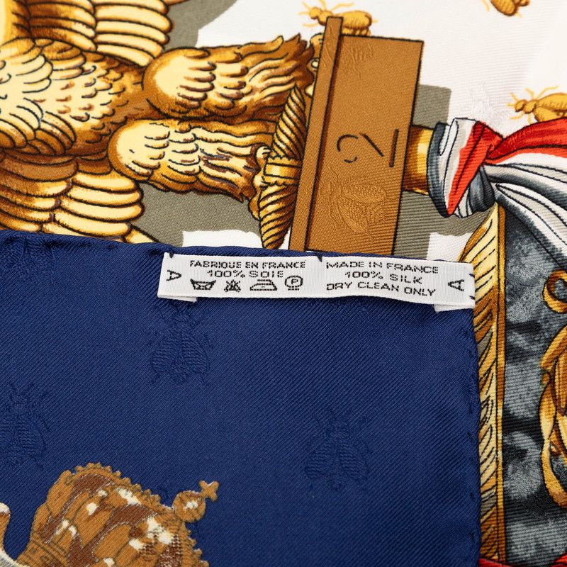 Hermes Carre 90 Napoleon Multicolor Silk Scarf