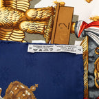 Hermes Carre 90 Napoleon Multicolor Silk Scarf