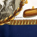 Hermes Carre 90 Napoleon Multicolor Silk Scarf