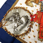 Hermes Carre 90 Napoleon Multicolor Silk Scarf
