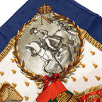 Hermes Carre 90 Napoleon Multicolor Silk Scarf