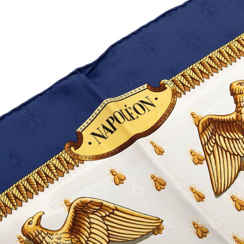 Hermes Carre 90 Napoleon Multicolor Silk Scarf
