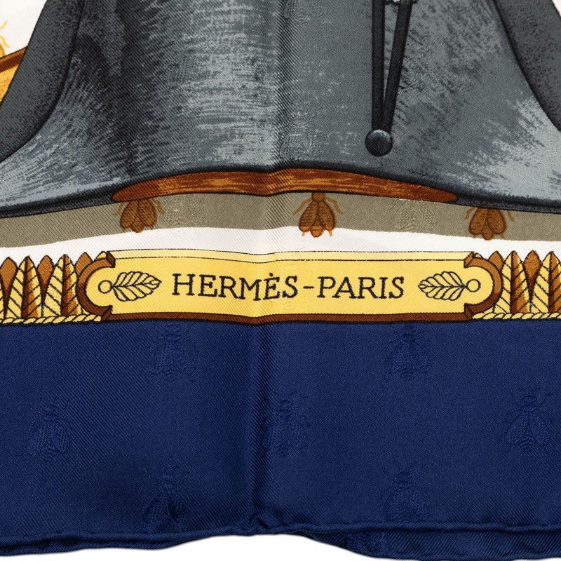 Hermes Carre 90 Napoleon Multicolor Silk Scarf