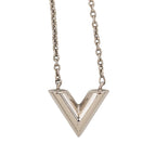 Louis Vuitton Necklace Essential Silver Metal