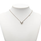 Louis Vuitton Necklace Essential Silver Metal
