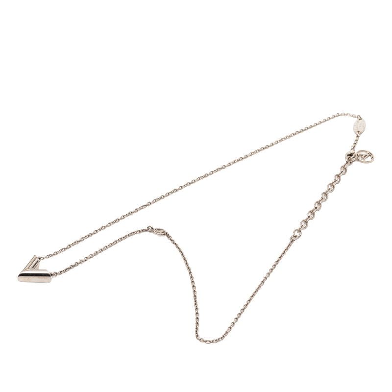 Louis Vuitton Necklace Essential Silver Metal