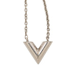 Louis Vuitton Necklace Essential Silver Metal
