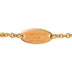 Louis Vuitton Necklace a Gold Plated Faux Pearl