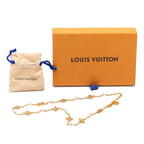 Louis Vuitton Necklace a Gold Plated Faux Pearl