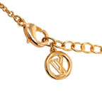 Louis Vuitton Necklace a Gold Plated Faux Pearl