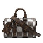 Louis Vuitton Monogram Chess Keepall Bandourier le 25 Shoulder Bag Brown Clear
