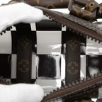 Louis Vuitton Monogram Chess Keepall Bandourier le 25 Shoulder Bag Brown Clear