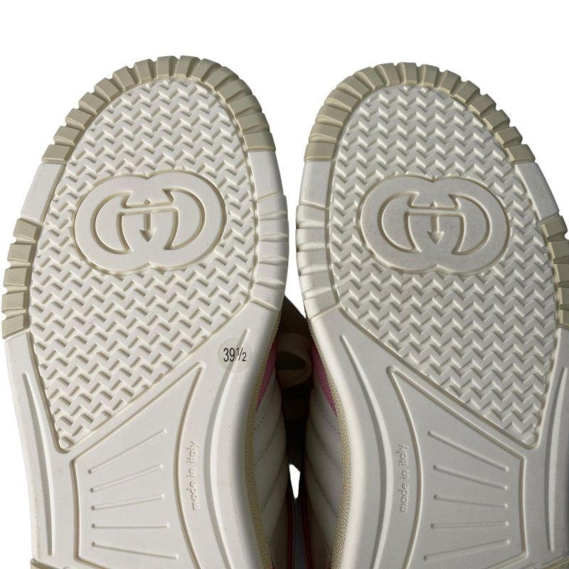Gucci Rive Sneakers Leather White Pink