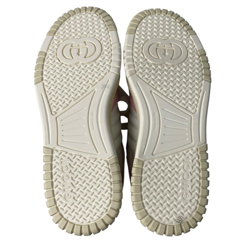 Gucci Rive Sneakers Leather White Pink