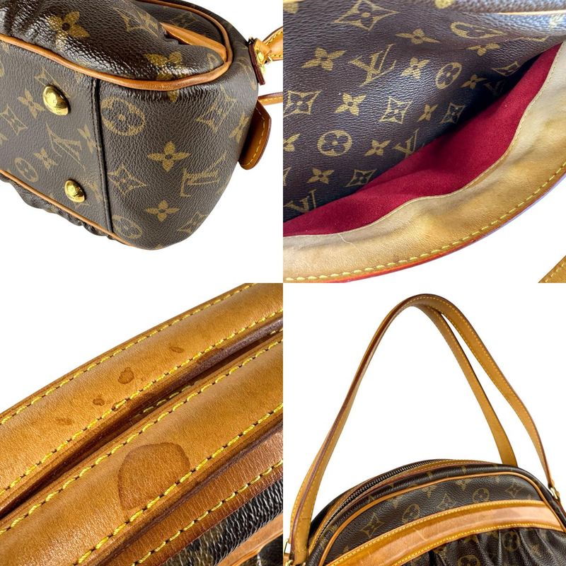 Louis Vuitton Handbag Clara Canvas Leather