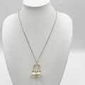 Fendi Necklace Zodiac Gold Metal Faux Pearl