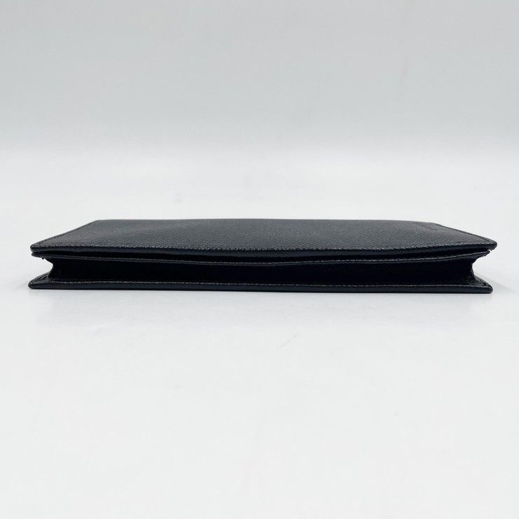 Bvlgari Wallet Black Leather Bifold