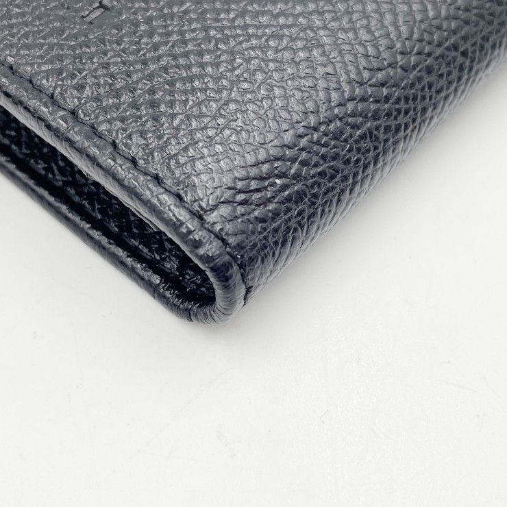 Bvlgari Wallet Black Leather Bifold