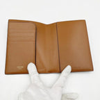 Celine Passport Case Triomphe Black Tan Canvas X