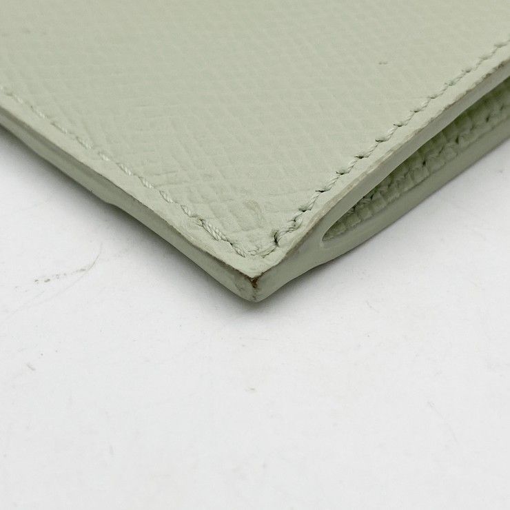 Celine Card Coin Case Fragment Pastel Green Leather Gold