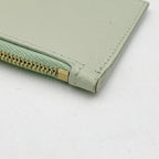 Celine Card Coin Case Fragment Pastel Green Leather Gold