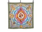 Hermes Scarf Carre 90 Parmi les Fleurs Je Compte les Heures Time Among Flowers