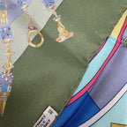 Hermes Scarf Carre 90 Parmi les Fleurs Je Compte les Heures Time Among Flowers