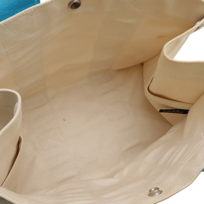 Hermes Bora PM Borato PM Tote Canvas Natural Ivory Natural Blue