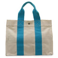 Hermes Bora PM Borato PM Tote Canvas Natural Ivory Natural Blue