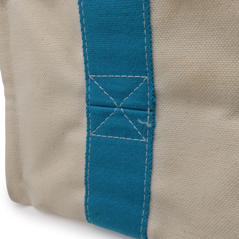 Hermes Bora PM Borato PM Tote Canvas Natural Ivory Natural Blue