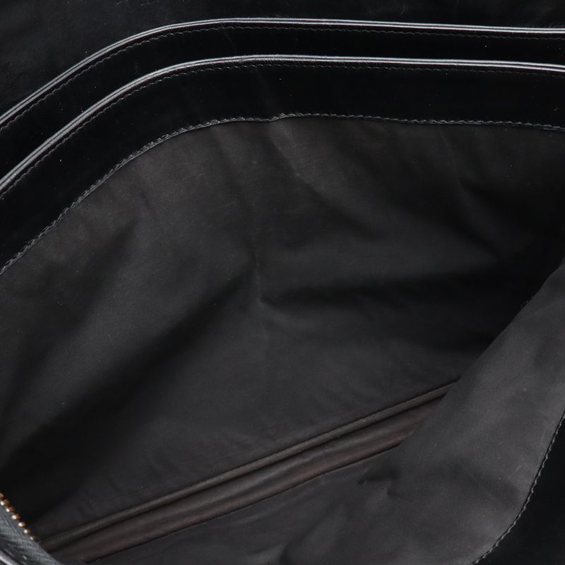 Bottega Veneta Intrecciato Business Briefcase Document Purse Leather Black