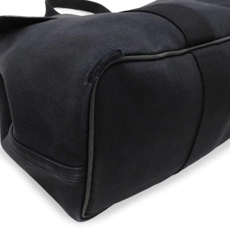 Hermes Valparaiso MM Tote Toile Chevron Canvas