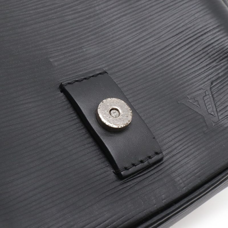 Louis Vuitton Epi Christopher Shoulder Bag Leather Noir Black -]