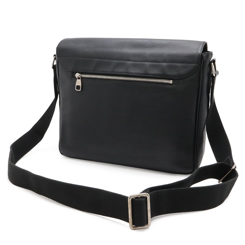 Louis Vuitton Epi Christopher Shoulder Bag Leather Noir Black -]
