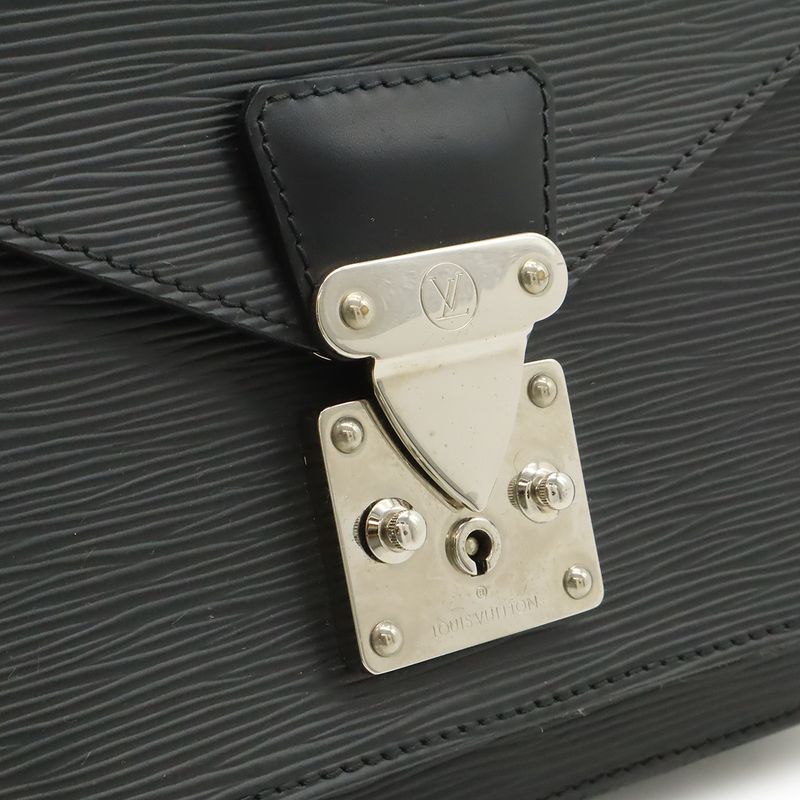 Louis Vuitton Epi Monceau Second 2-Way Shoulder Bag Noir Black