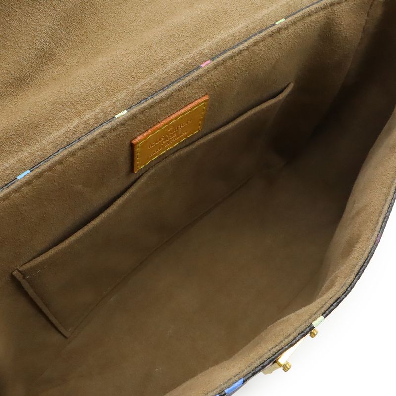 Louis Vuitton Monogram Multicolor Sologne Shoulder Bag Pochette Noir Black
