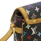 Louis Vuitton Monogram Multicolor Sologne Shoulder Bag Pochette Noir Black