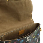 Louis Vuitton Monogram Multicolor Sologne Shoulder Bag Pochette Noir Black