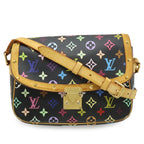 Louis Vuitton Monogram Multicolor Sologne Shoulder Bag Pochette Noir Black