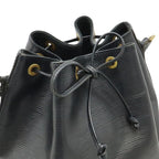 Louis Vuitton Epi Noe Shoulder Bag Semi Drawstring Noir Black
