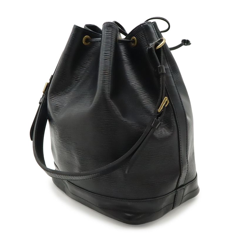 Louis Vuitton Epi Noe Shoulder Bag Semi Drawstring Noir Black