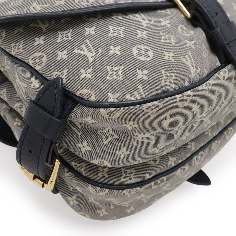 Louis Vuitton Monogram Idylle Saumur PM Shoulder Bag Crossbody Canvas Leather Uncle