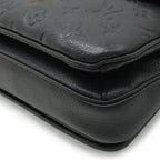 Louis Vuitton Monogram Empreinte Pochette Metis MM Handbag Clutch 2-Way Noir Black