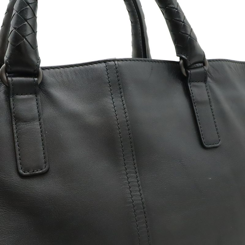 Bottega Veneta Intrecciato Tote Business Leather Black