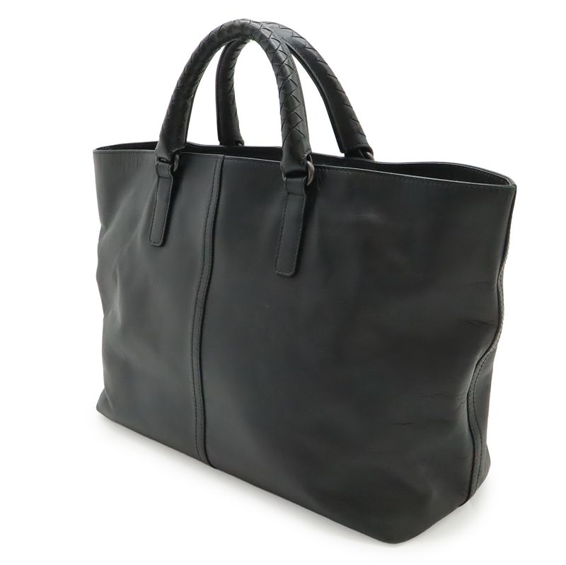 Bottega Veneta Intrecciato Tote Business Leather Black